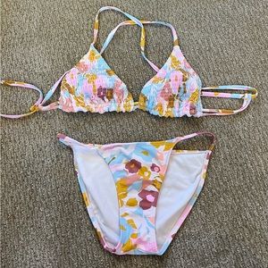 Target D/DD Triangle Bikini Top with an X tie back